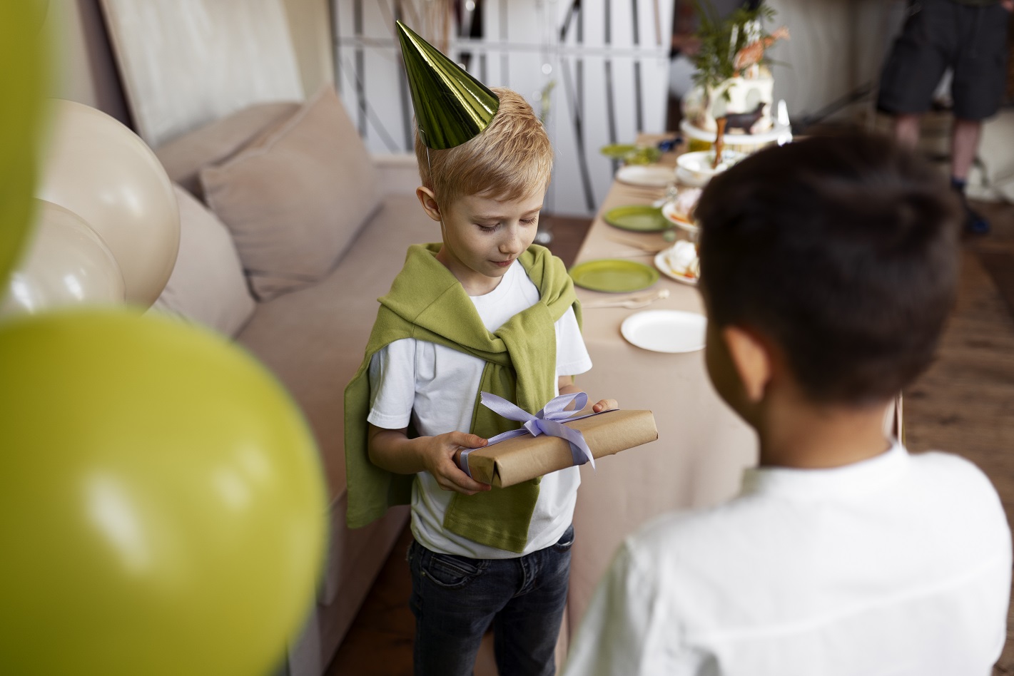 high-angle-kid-receiving-gift